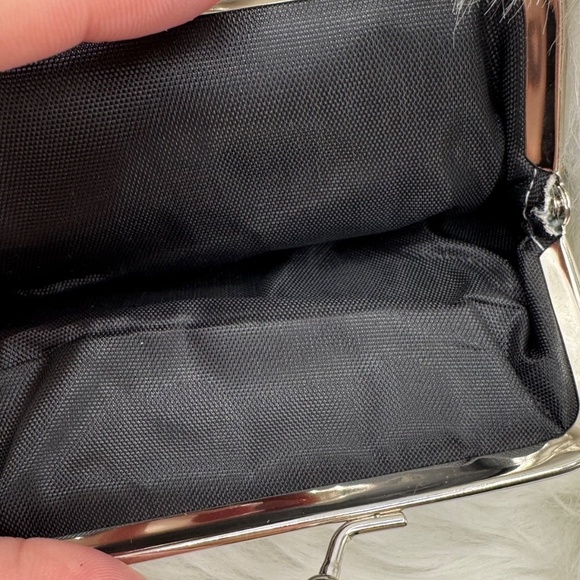 Star Print Blue Jean Coin Purse in light blue - Picture 2 of 4